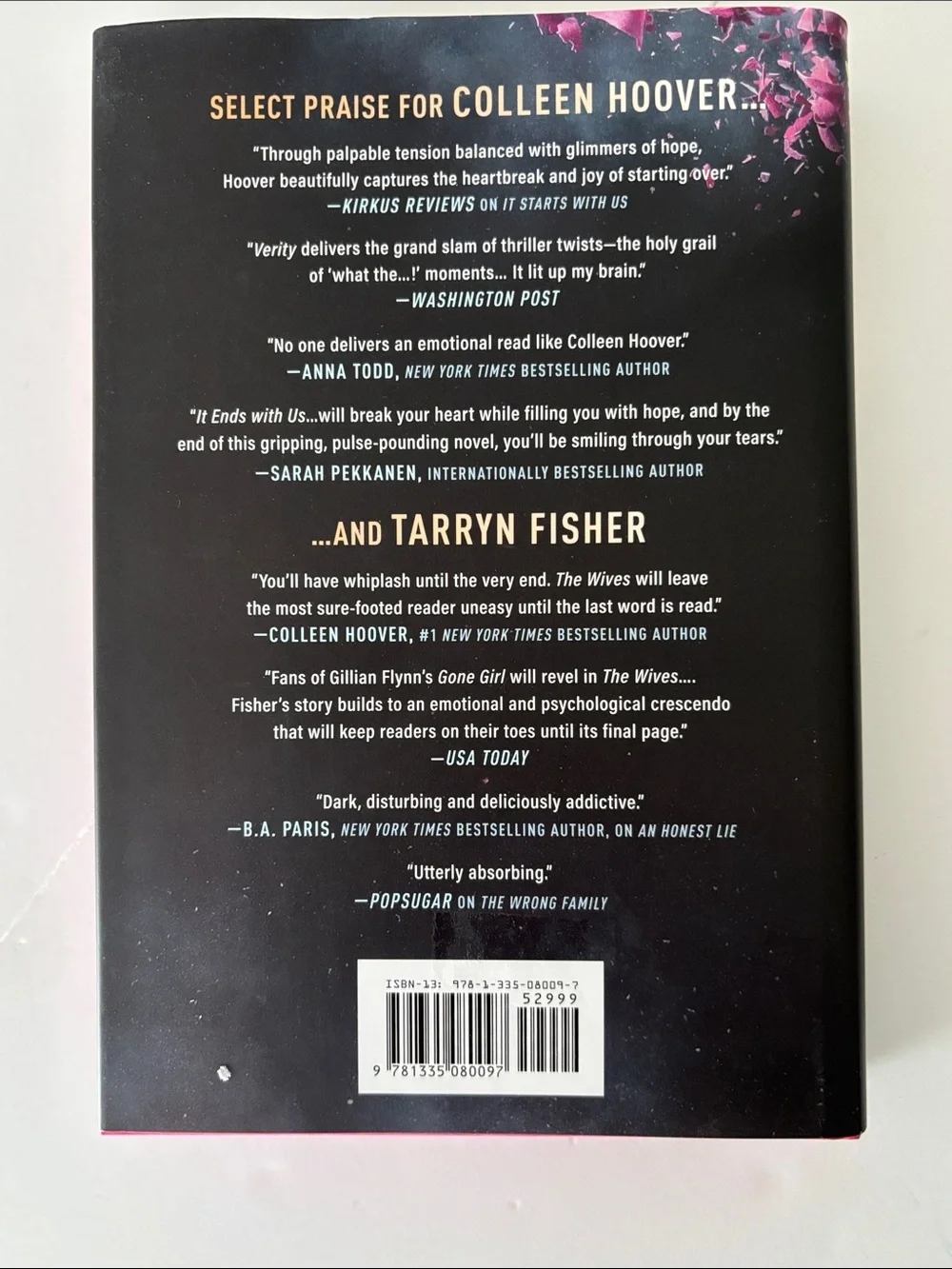 Collectors's Edition Hard Cover Never Never by Colleen Hoover & Tarryn Fisher